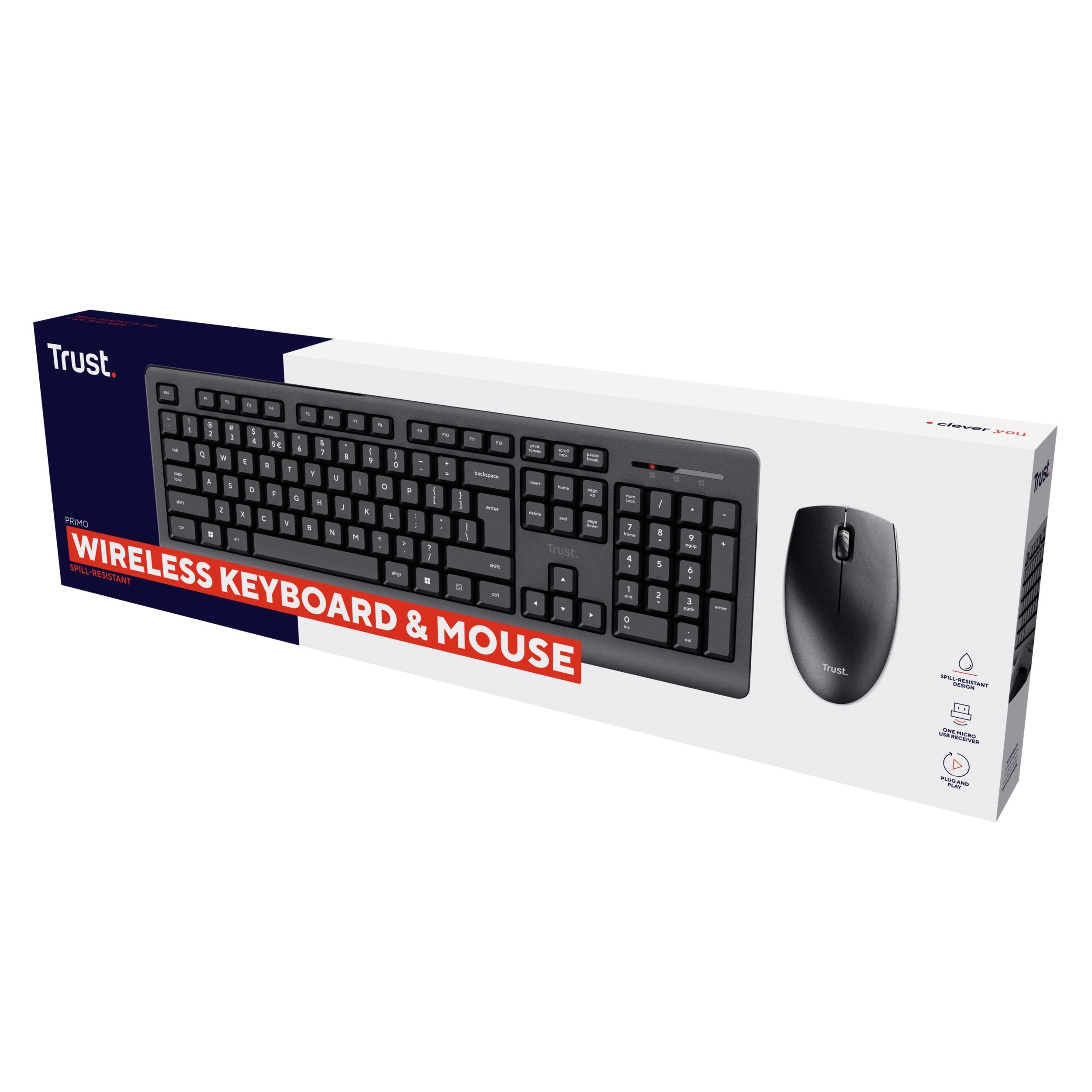 Trust Primo Wireless Desktopset De