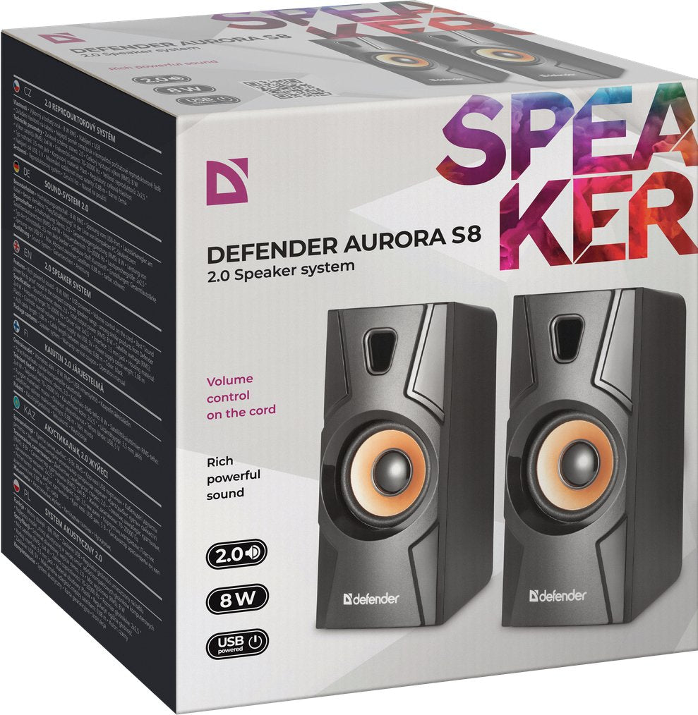 EAN 4714033654081 - Defender Aurora S8 Negro Alámbrico 8 W imagen 6