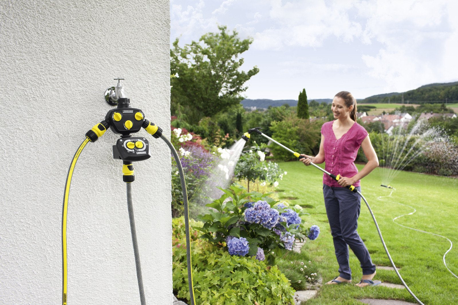 EAN 4039784535008 - Kärcher WT 4.000 Negro, Amarillo Temporizador de riego mecánico imagen 7