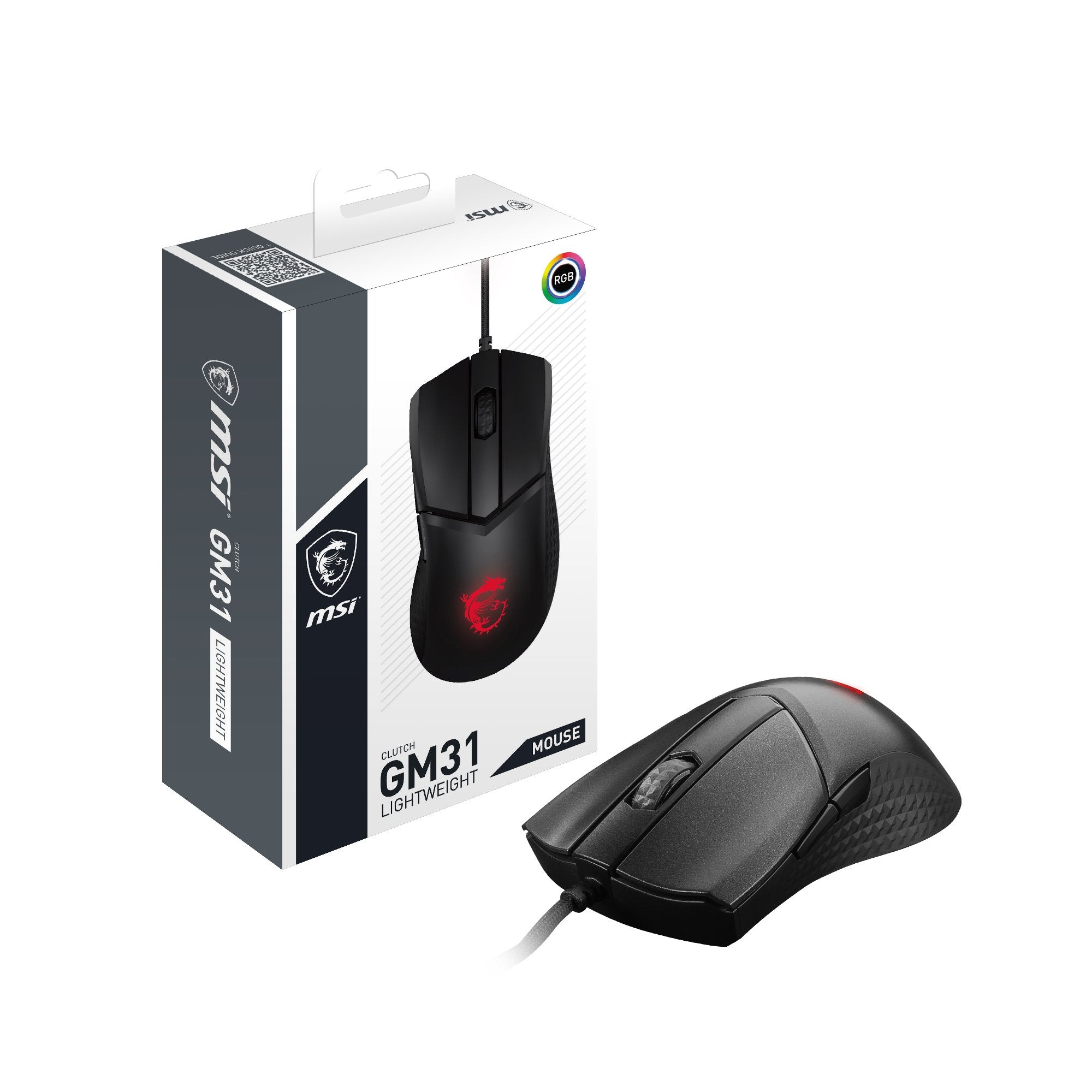 EAN 4719072941826 - MSI CLUTCH GM31 LIGHTWEIGHT ratón Juego mano derecha USB tipo A Óptico 12000 DPI imagen 8