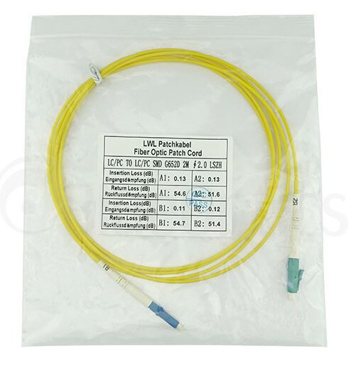 Blueoptics Sfp2121bu3ms Cable De Fibra Optica 3 M Lc G.657.A1 Amarillo