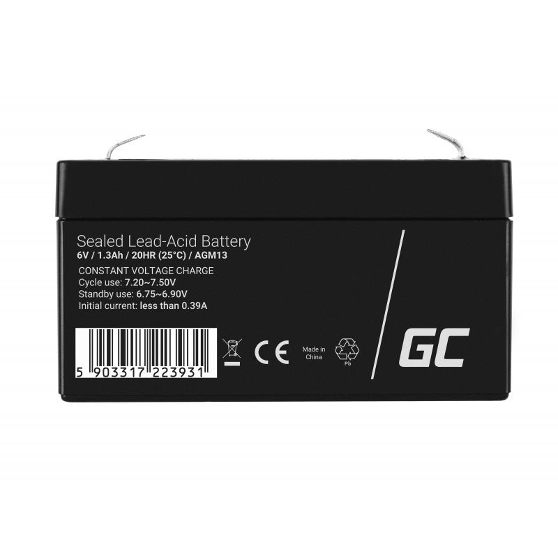 EAN 5903317223931 - Green Cell AGM13 batería para sistema ups Sealed Lead Acid (VRLA) 6 V 1,3 Ah imagen 2