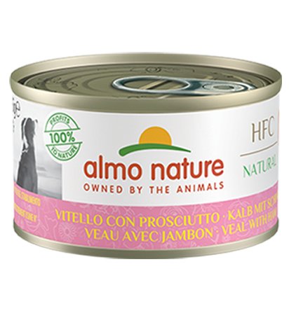 Alimento Húmedo Para Perros Almo Nature Hfc Natural Ternera Con Jamón - 95g