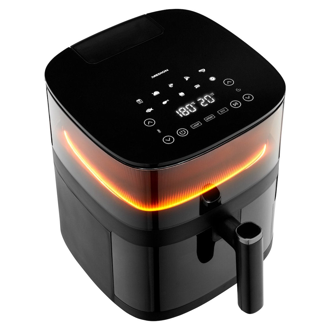 Freidora Medion Life X10 Md11780 Xl (Negro, 1.500 Watt, Korb 5,0 Liter) 50079114