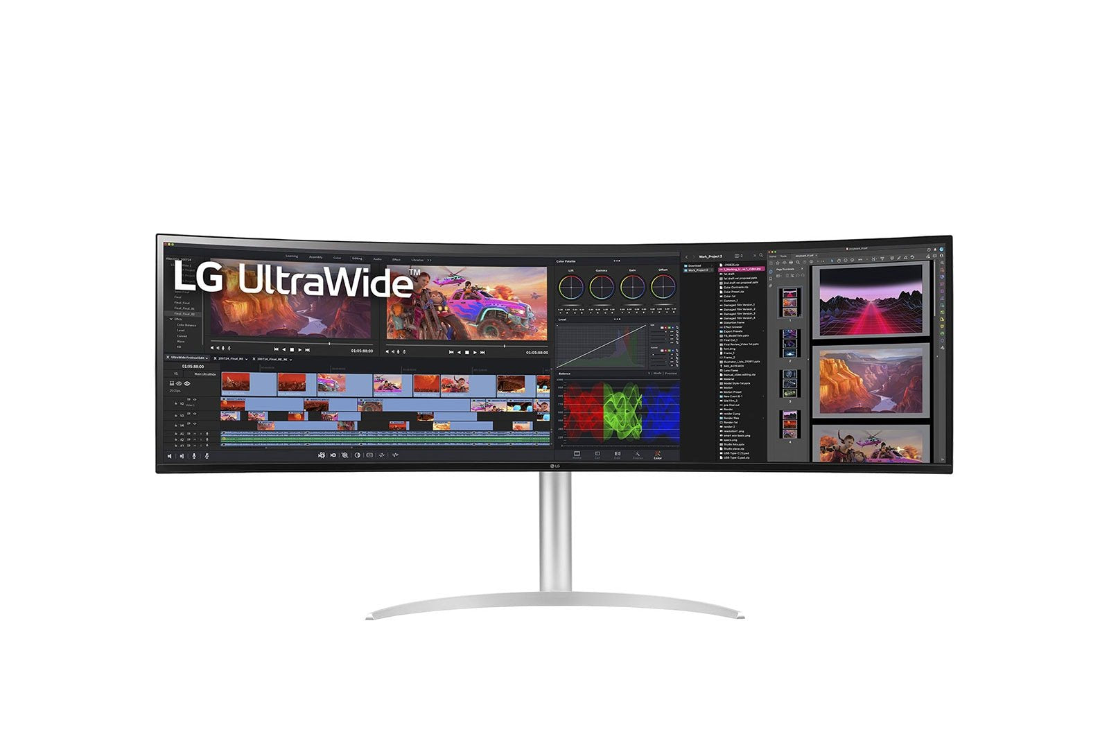 EAN 8806091660534 - LG 49WQ95X-W pantalla para PC 124,5 cm (49") 5120 x 1440 Pixeles UltraWide Dual Quad HD Blanco imagen 1