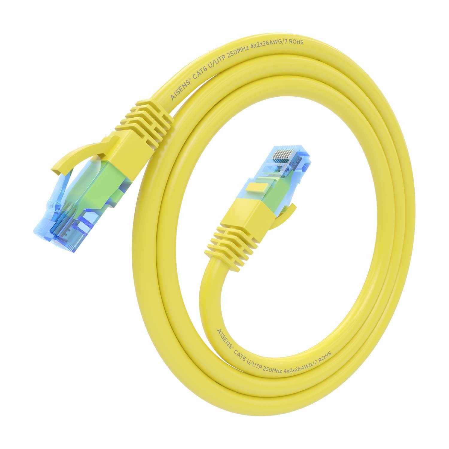 Aisens Cable De Red Rj45 Cat.6 Utp Awg26 Cca - 0.50m - Amarillo
