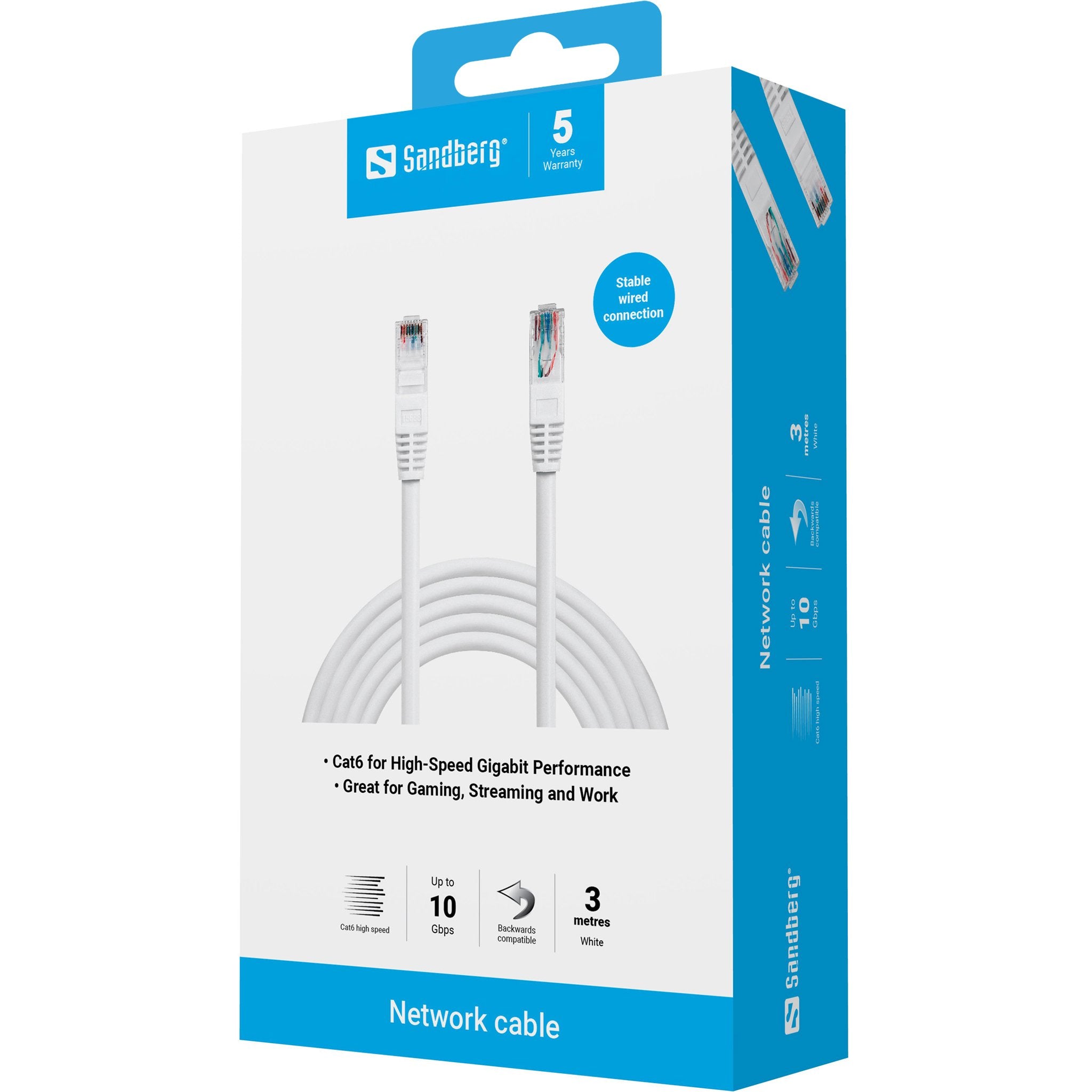 EAN 5705730506956 - Sandberg 506-95 cable de red Blanco U/UTP (UTP) imagen 3