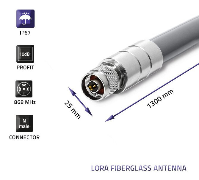 Qoltec 57026 Lora Antenna 10dbi Outdoor