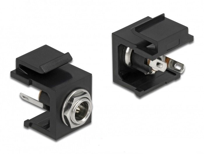 Keystone Modul Dc 5,5 X 2,1 Mm Buchse Schwarz
