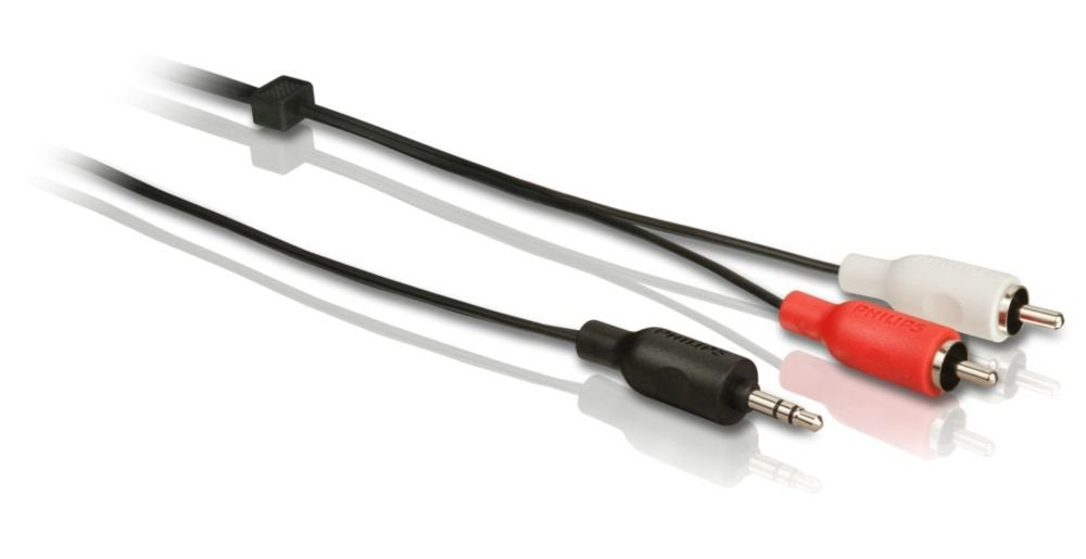 Philips 1,5 M Stereo Y Cable (3,5 Mm M - 2 Rca M)