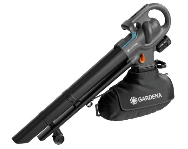 Vacuación Inalámbrica De Gardena/Sopladora De Hojas Powerjet Recolecta P4a De 18 V, Set De Fúfo Grau/Negro, Cordón De Iones De Litio 14895-20