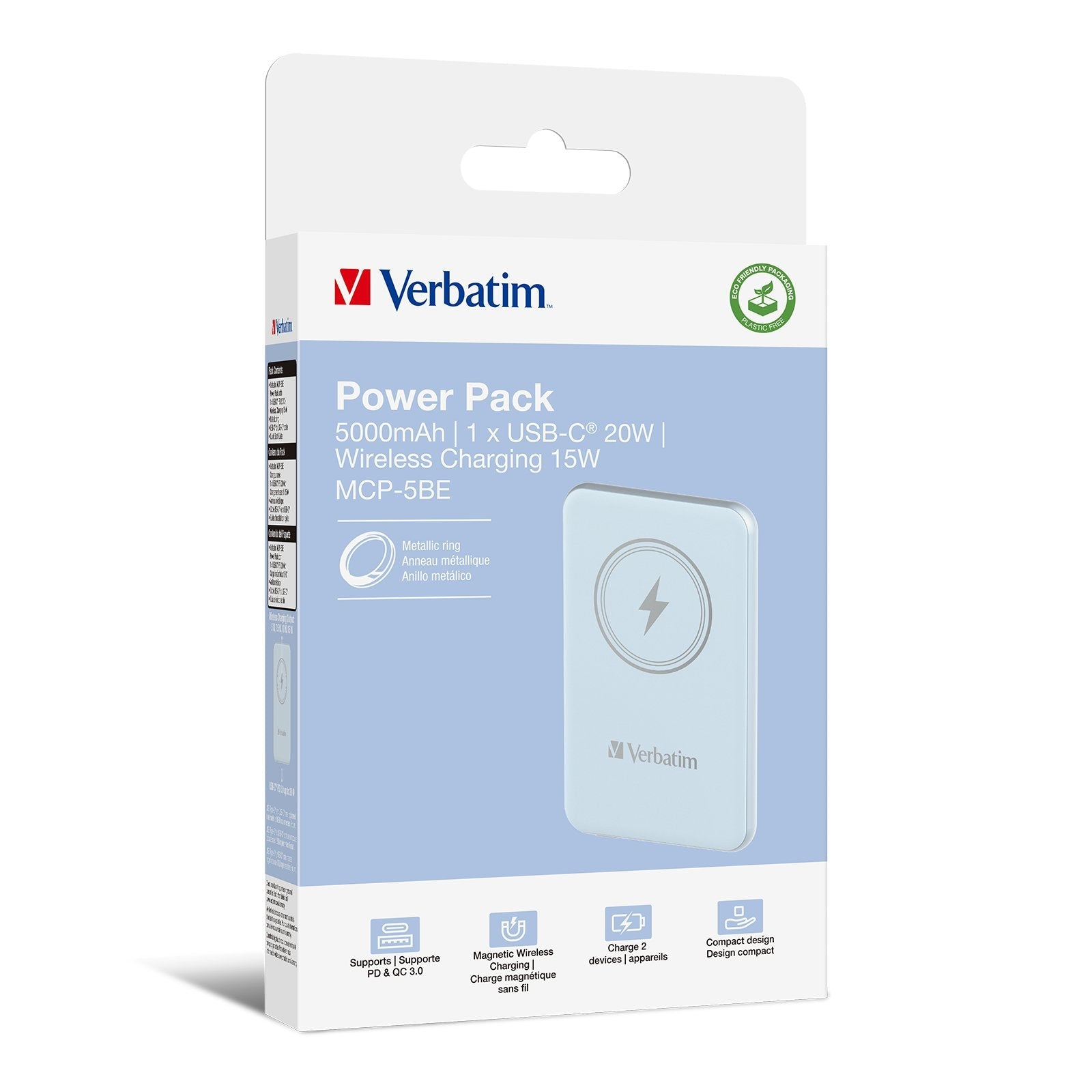 Verbatim Charge ´N´ Go Magnetic Powerbank 5000 Mah Aal