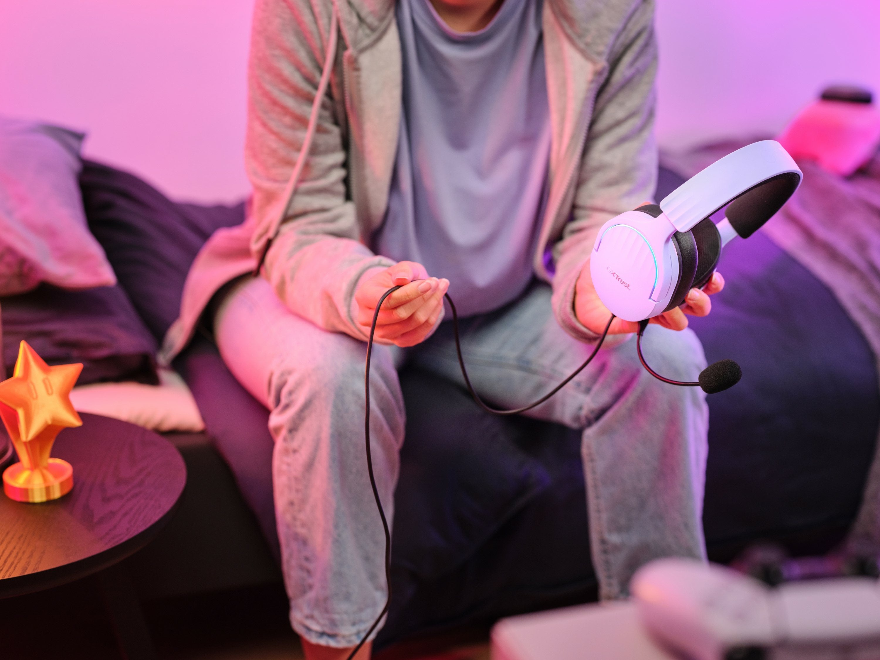 EAN 8713439253030 - Trust GXT 490P FAYZO Auriculares Alámbrico Diadema Juego USB tipo A Negro, Púrpura imagen 12