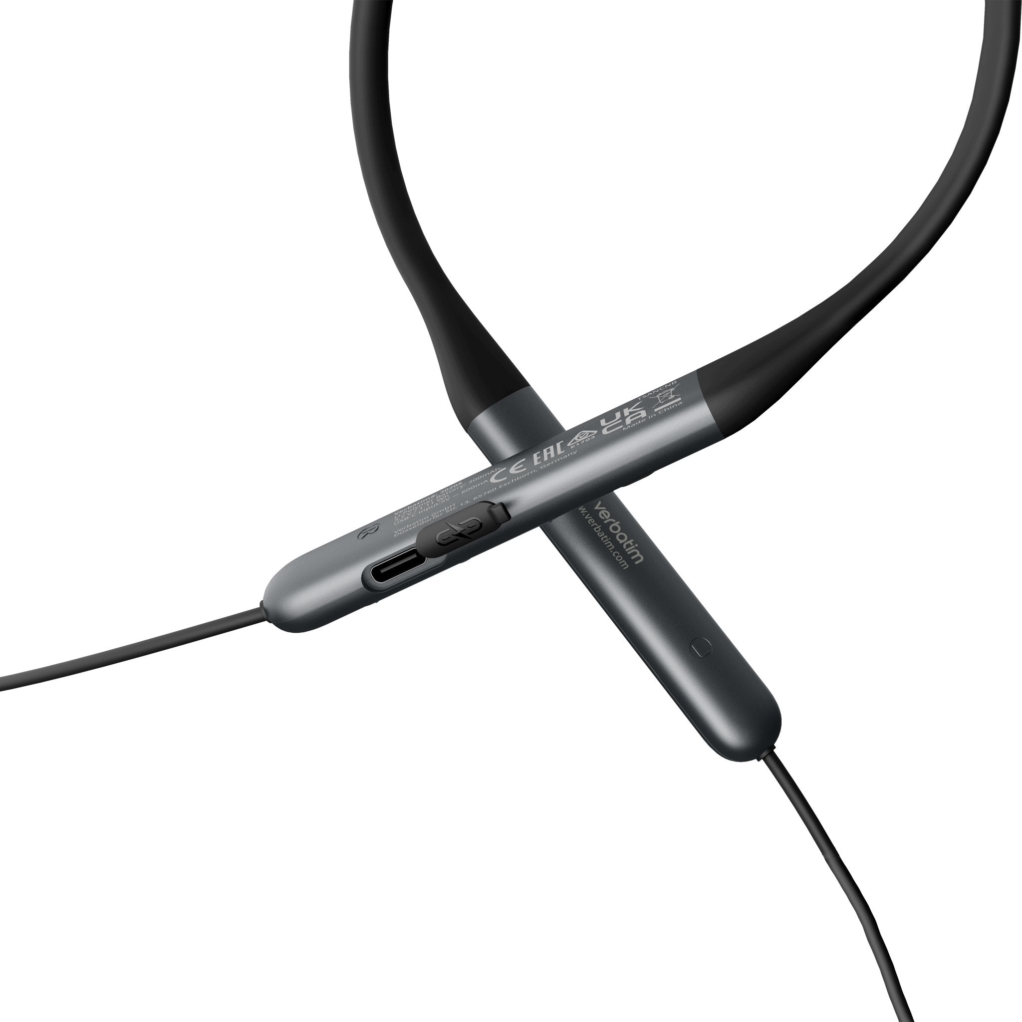 Trusound Anc Neckband Earbuds, Black