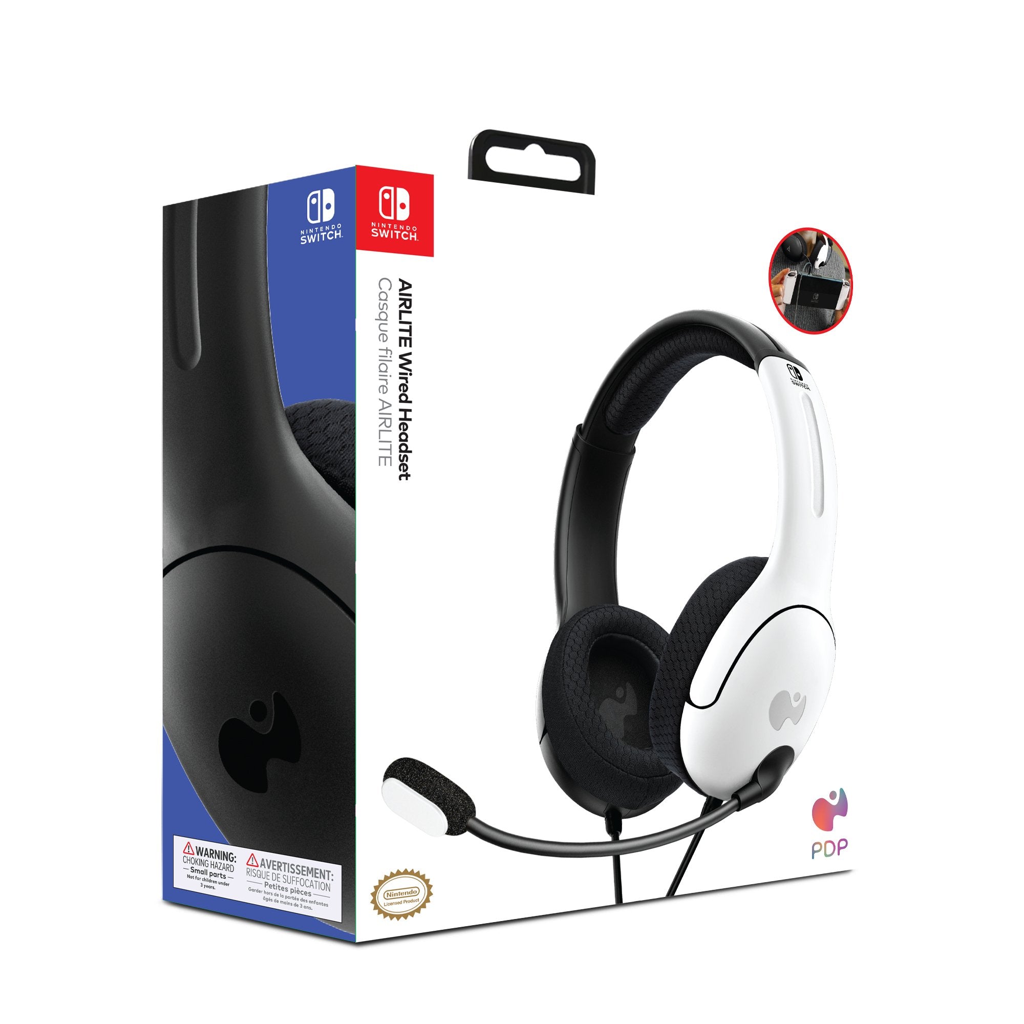 Pdp Lvl40 Wired Auricular Gaming Switch Blanco Y Negro