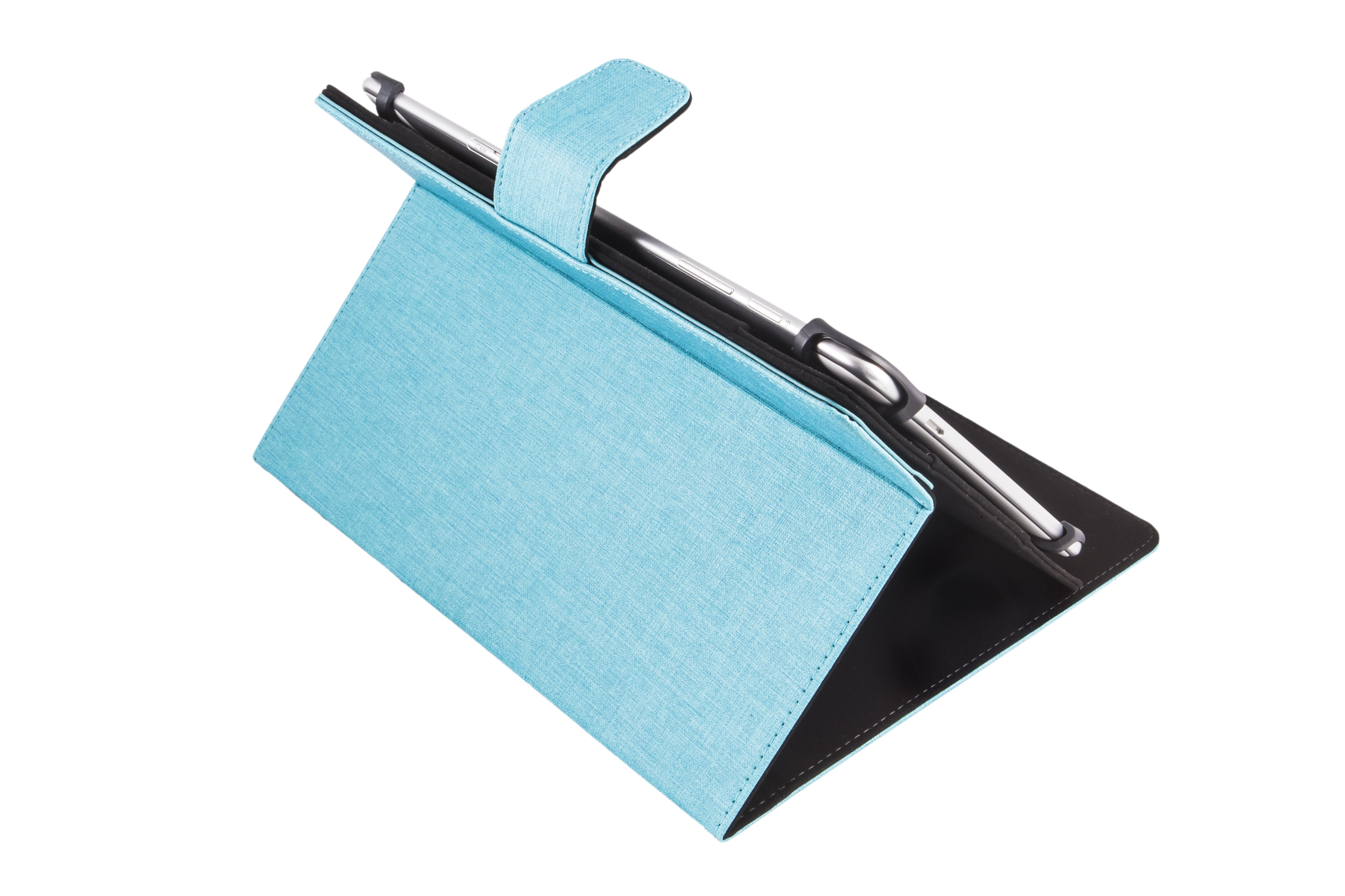 Funda Universal Rotatoria 360º Silver Ht Para Tablet 9-10.1" Azul