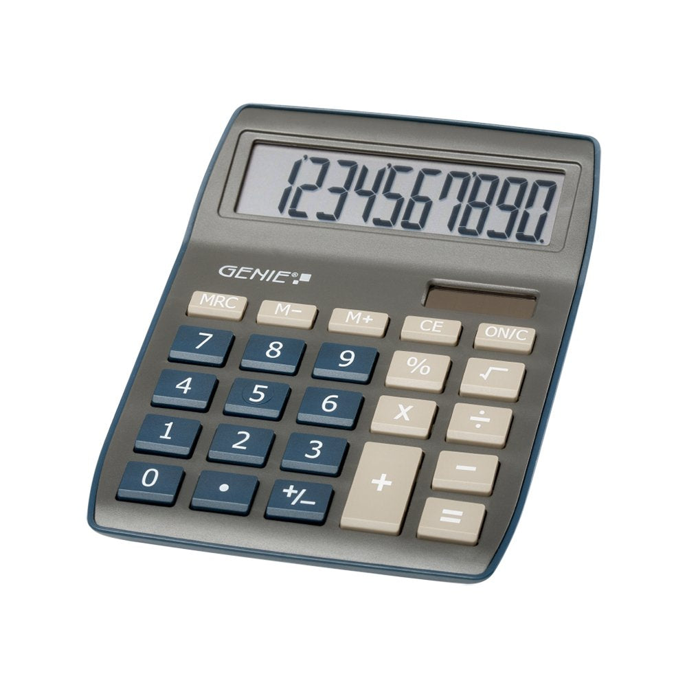 Genie 840 Db Calculadora Escritorio Pantalla De Calculadora Azul, Gris