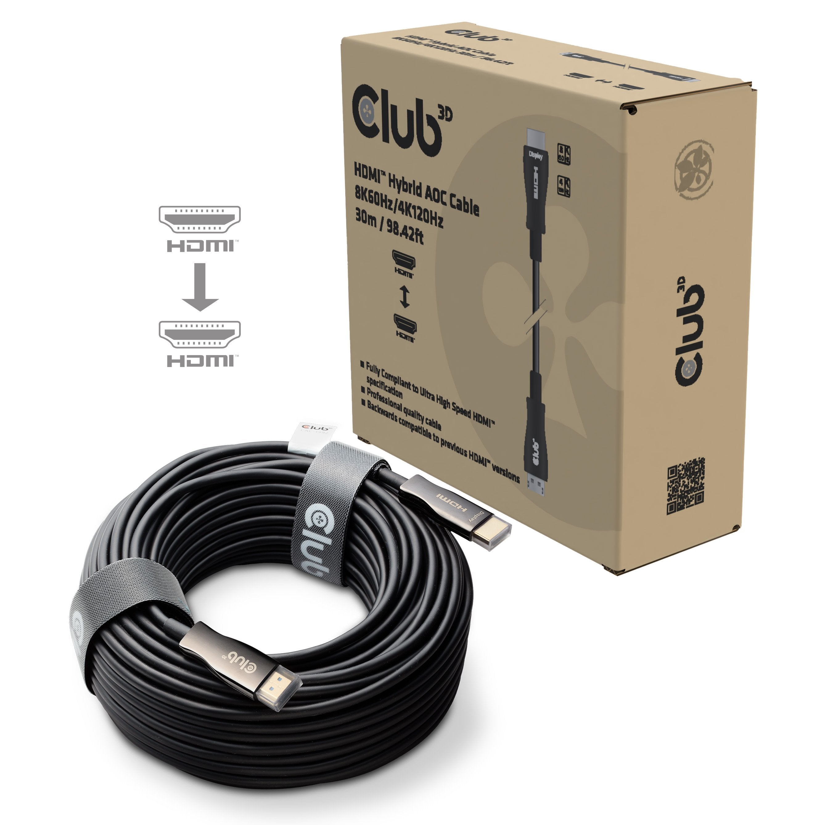 Cable Club3d Cac-1392 Hdmi 30 M Hdmi Tipo A (Estándar)