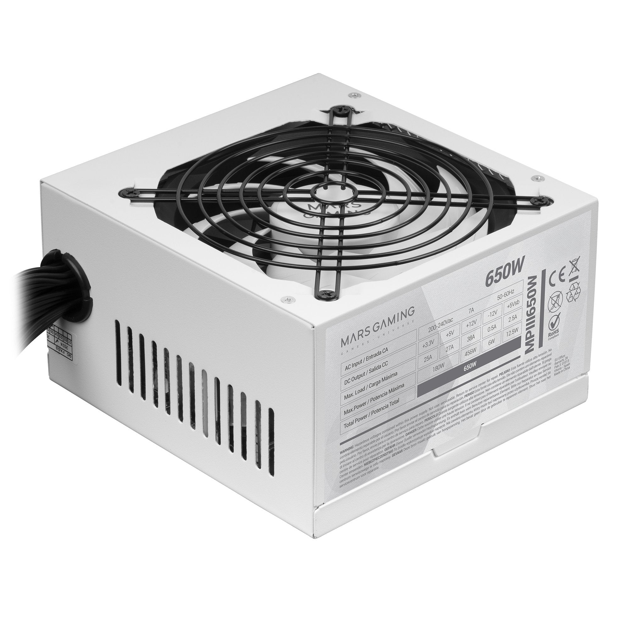 EAN 8435693106807 - Mars Gaming MPIII650 unidad de fuente de alimentación 20+4 pin ATX imagen 2