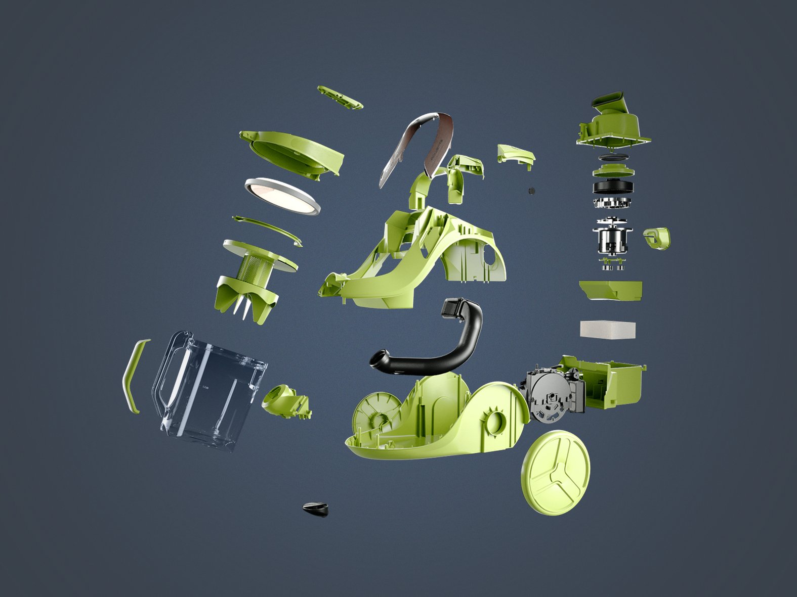 Aspiradora Rowenta Green Force Cyclonic Effitech Ro7c36 Negro/Gris Ro7c36