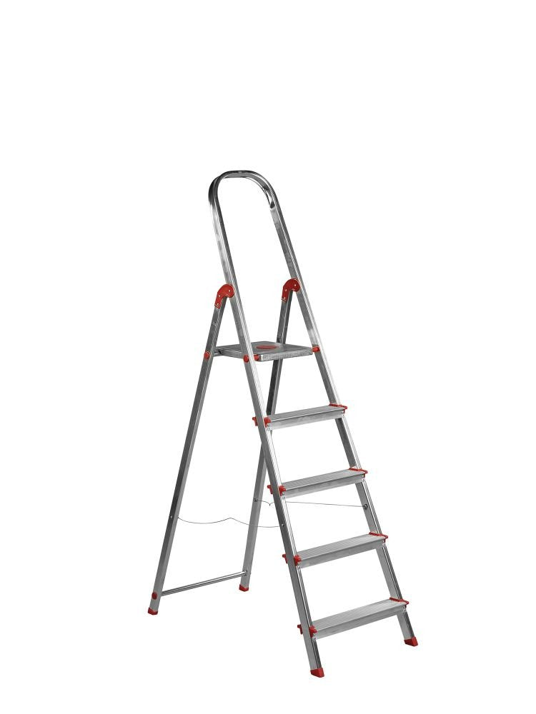 EAN 8420812958078 - Rolser UNI003 escalera Escalera taburete Aluminio, Rojo imagen 1