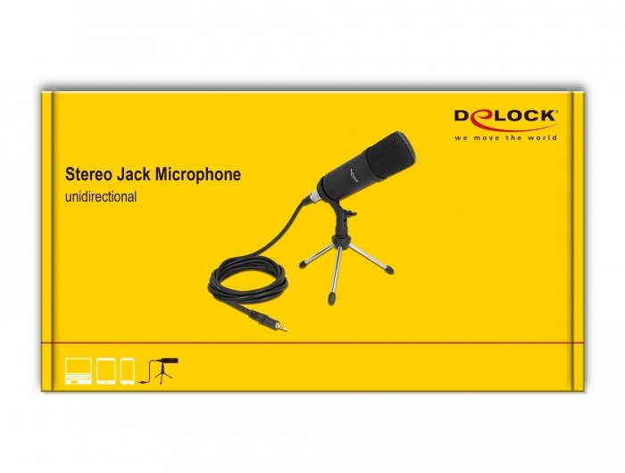 Micrófono De Podcasting Profesional Delock Con Conector Xlr Y Conector De 3 Pines