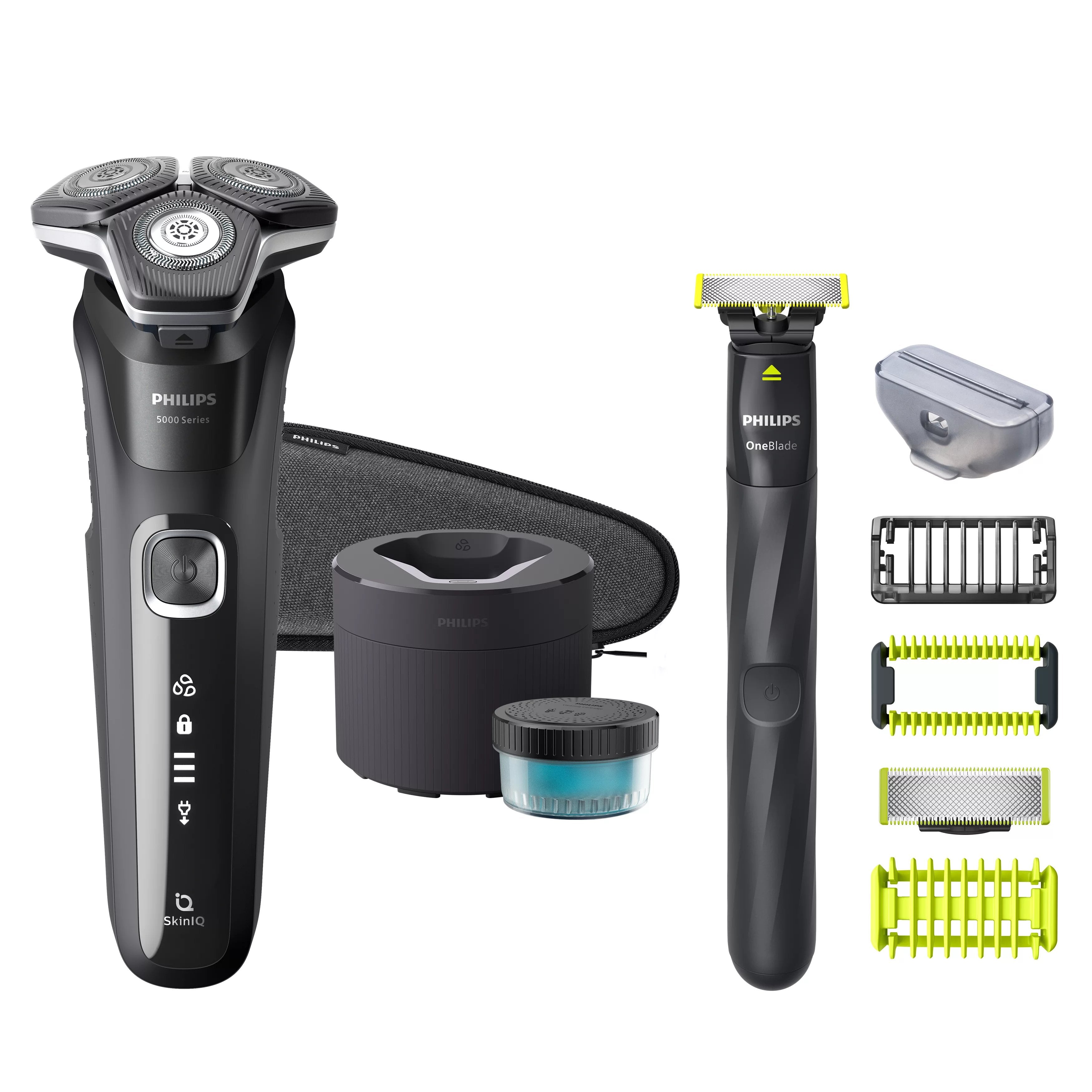 EAN 8720689008525 - Philips SHAVER Series 5000 S5898/79 afeitadora Máquina de afeitar de rotación Recortadora Cromo imagen 3