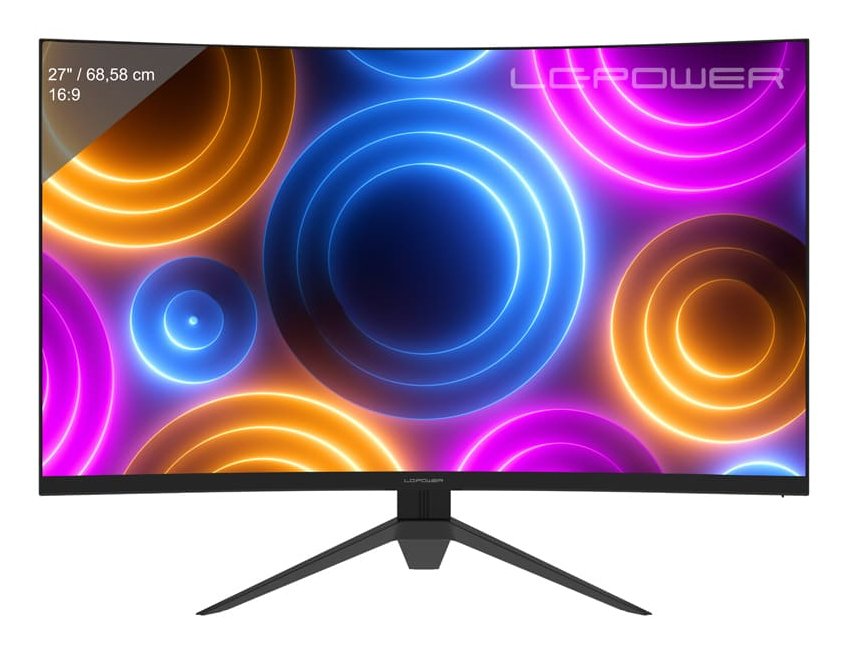 Monitor 27"(68,58cm)Tft Lc-Power Lc-M27qc 180hz 2560x1440 Curved