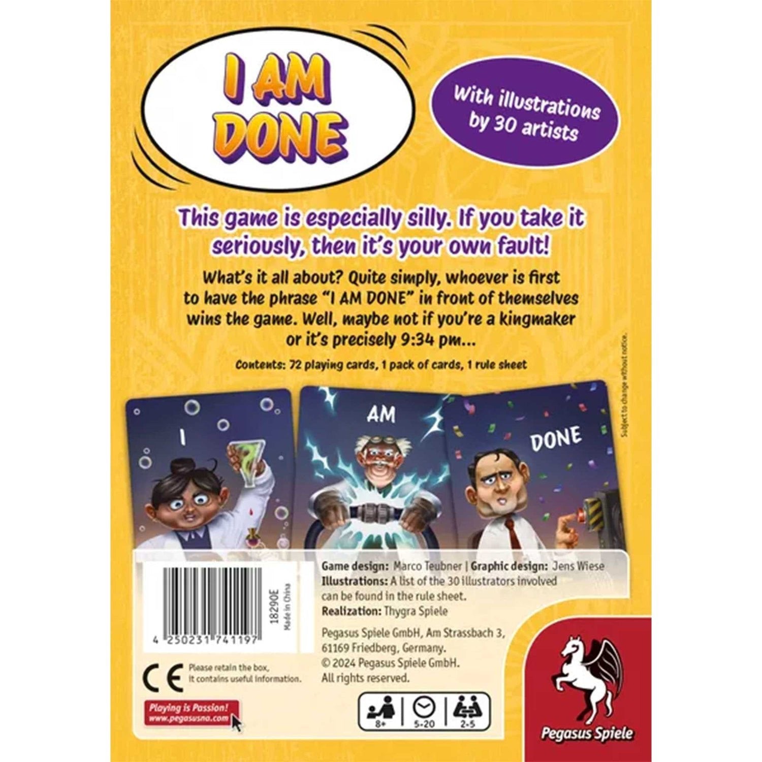 Pegasus I Am Done, Juego De Cartas Edición En Inglés 18290e