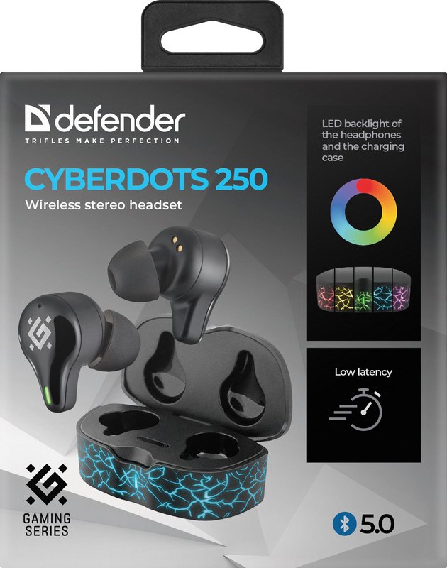 EAN 4714033632508 - Defender CYBERDOTS 250 Auriculares True Wireless Stereo (TWS) Dentro de oído Llamadas/Música/Deporte/Uso imagen 6