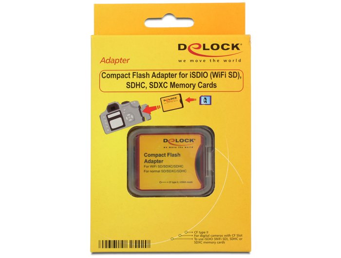 Delock Adaptador Cf Ii A Wifi Sd, Sdhc,Sdxc