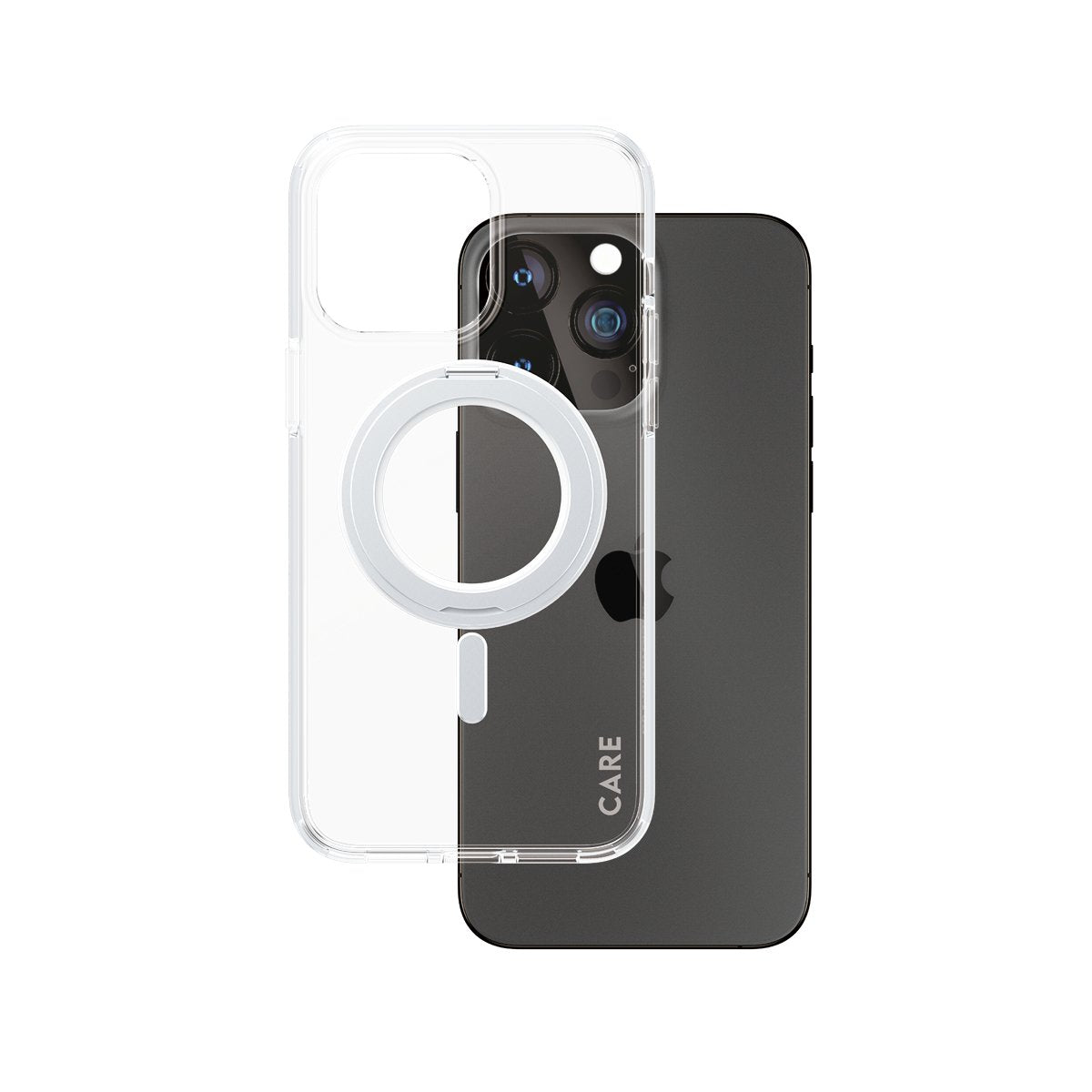 EAN 5715685005503 - PanzerGlass CARE™ by ® Case Transparent w. Silver Kickstand & MagSafe iPhone 15 Pro Max funda para teléfo imagen 1