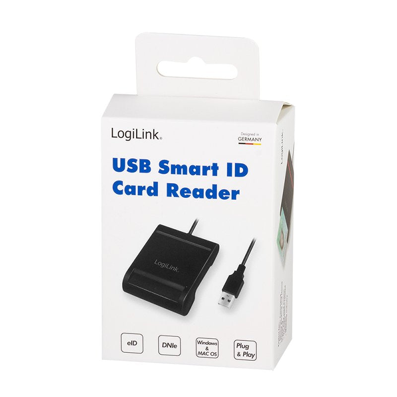 EAN 4052792062298 - LogiLink CR0047 lector de tarjeta inteligente Interior USB 2.0 Negro imagen 8