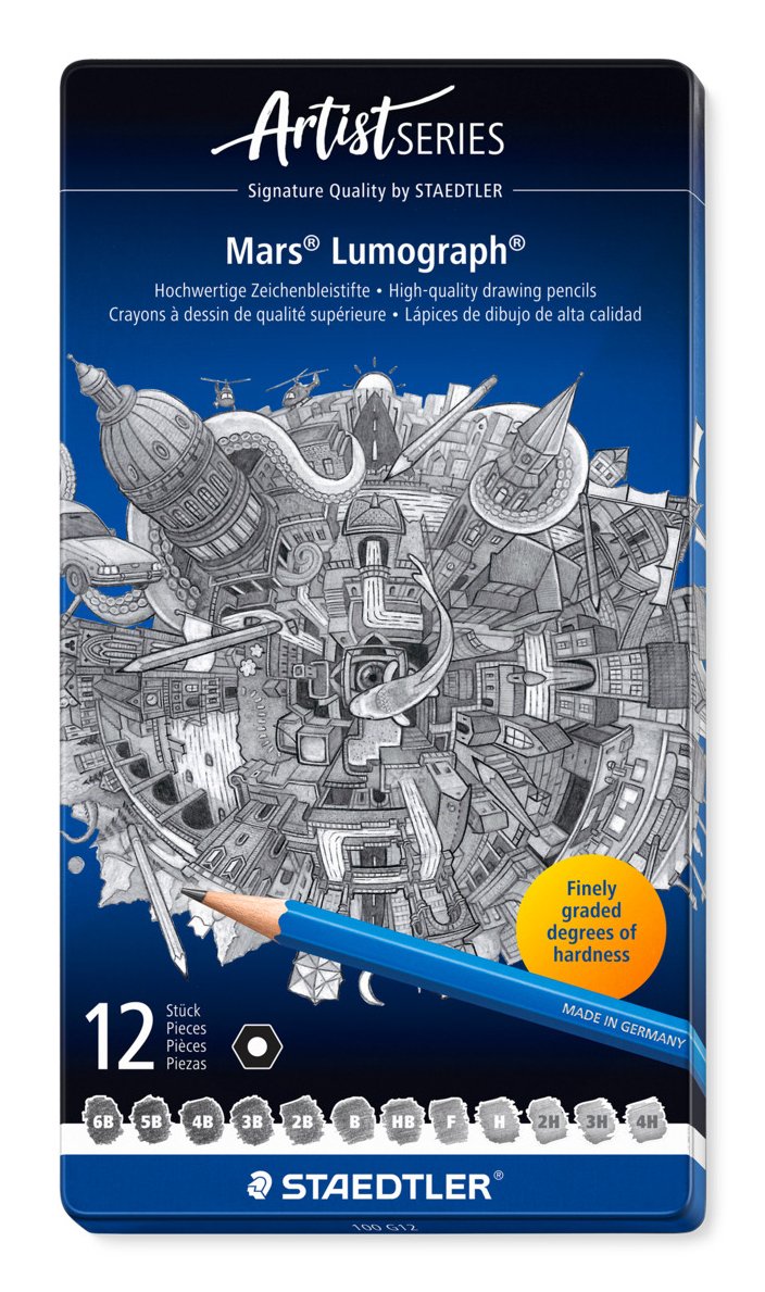 EAN 4007817104729 - Staedtler Mars Lumograph 100 12 pieza(s) imagen 1
