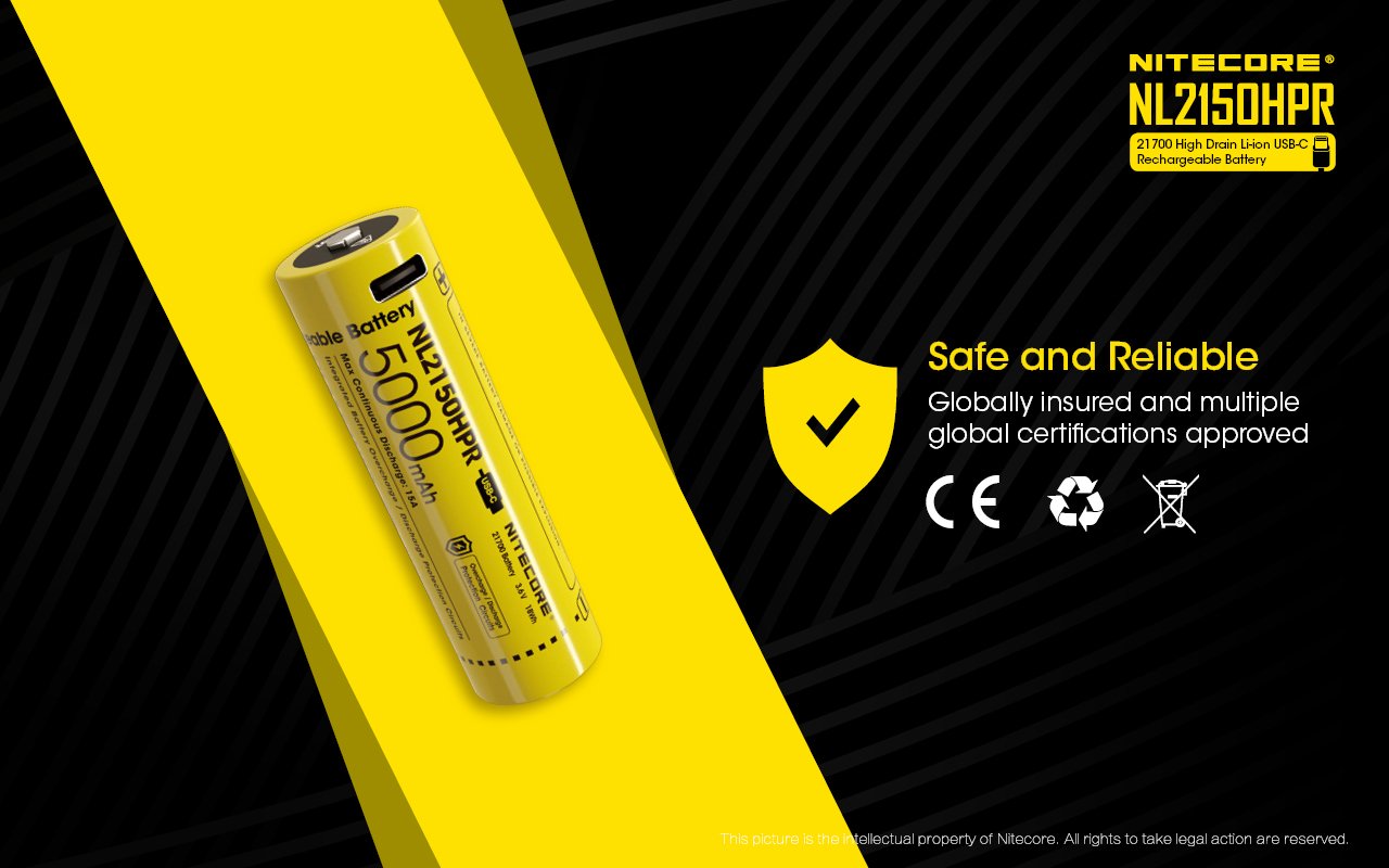 EAN 6952506493739 - Nitecore NL2150HPR batería recargable industrial Ión de litio 5000 mAh 3,6 V imagen 10