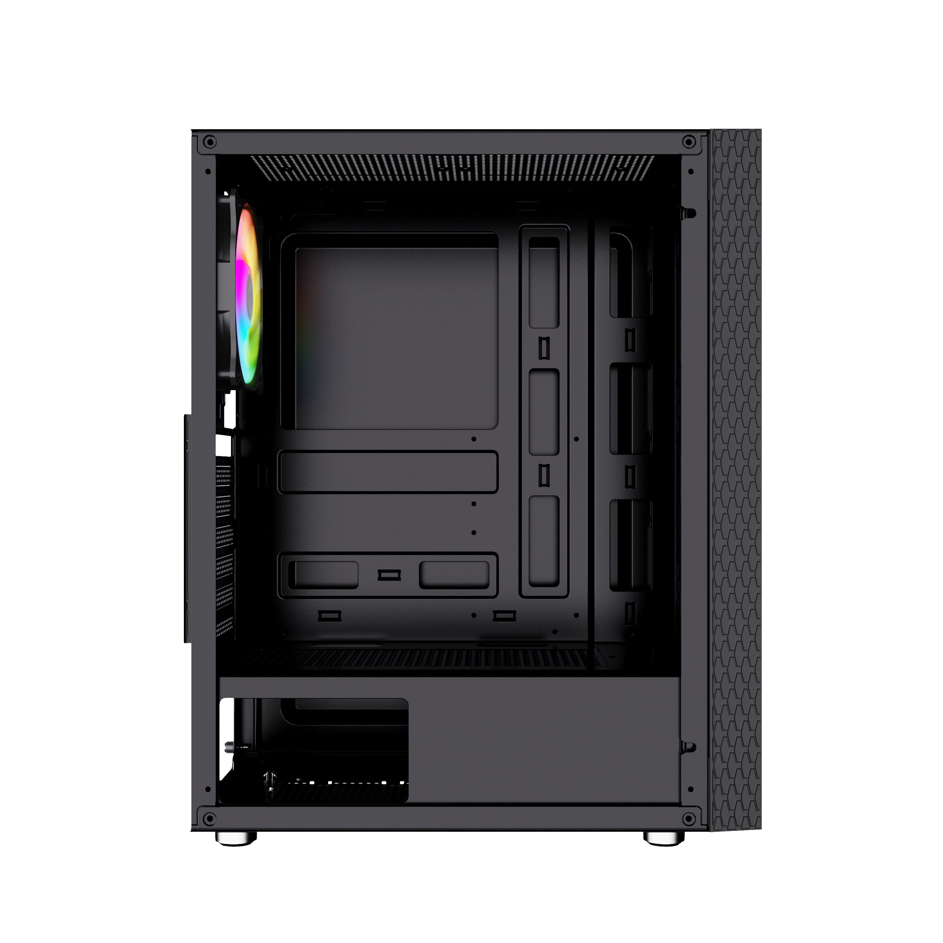 Caja Pc Gembird Fornax 2500 Atx - Argb Backlight Black
