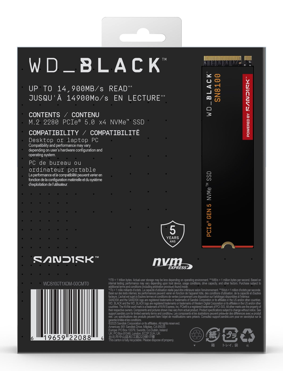 Wd_black Sn8100 Nvme Ssd Retail
