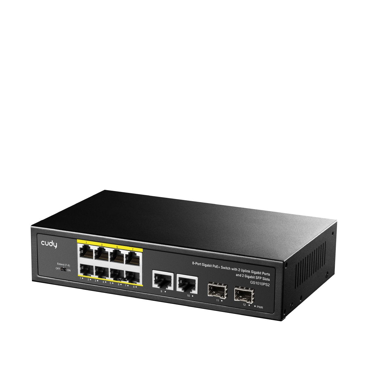 EAN 6971690793319 - Cudy GS1010PS2 switch No administrado Gigabit Ethernet (10/100/1000) Energía sobre Ethernet (PoE) Negro imagen 2