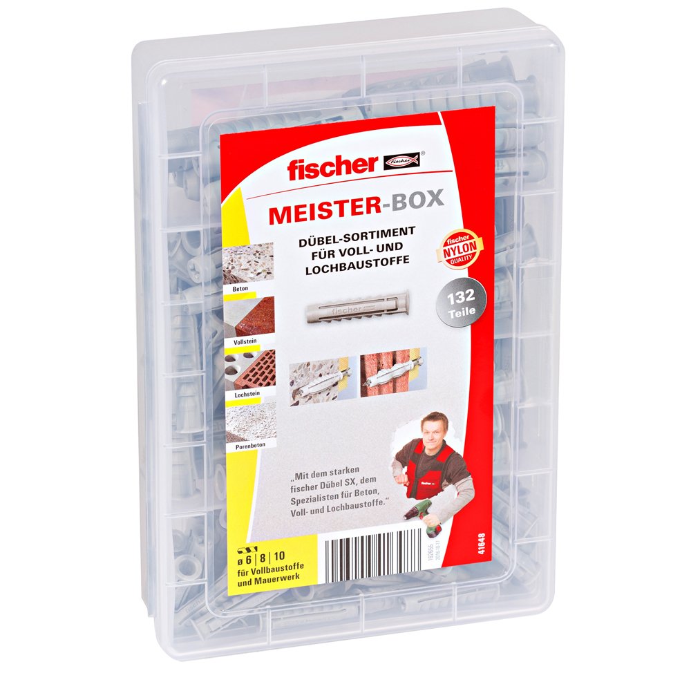 EAN 4006209416488 - Fischer 41648 tornillo de anclaje y taco 132 pieza(s) Anclaje de expansión imagen 1