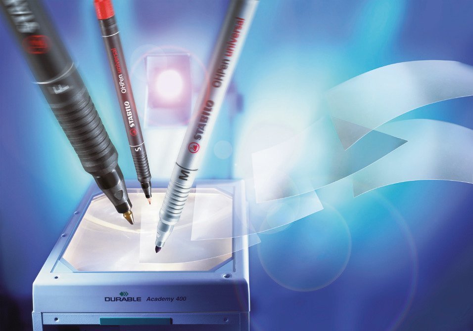 Stabilo Rotulador Permanente Ohpen Universal Punta Media 1mm Caja 10 Negro