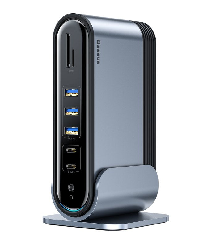 EAN 6953156214347 - Baseus CAHUB-DG0G base para portátil y replicador de puertos USB 3.2 Gen 1 (3.1 Gen 1) Type-C Negro, Gris imagen 1