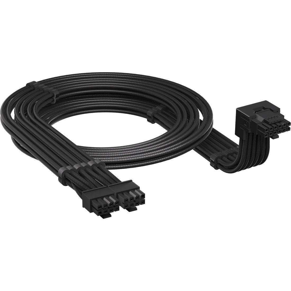 Corsair Type 5 > 90° 12v 2x6 Gpu Cable De Alimentación Estilo B Negro, 65 Cm, Clavijas De Detección Sobre El Conector De 12 Clavijas Cp-8920350