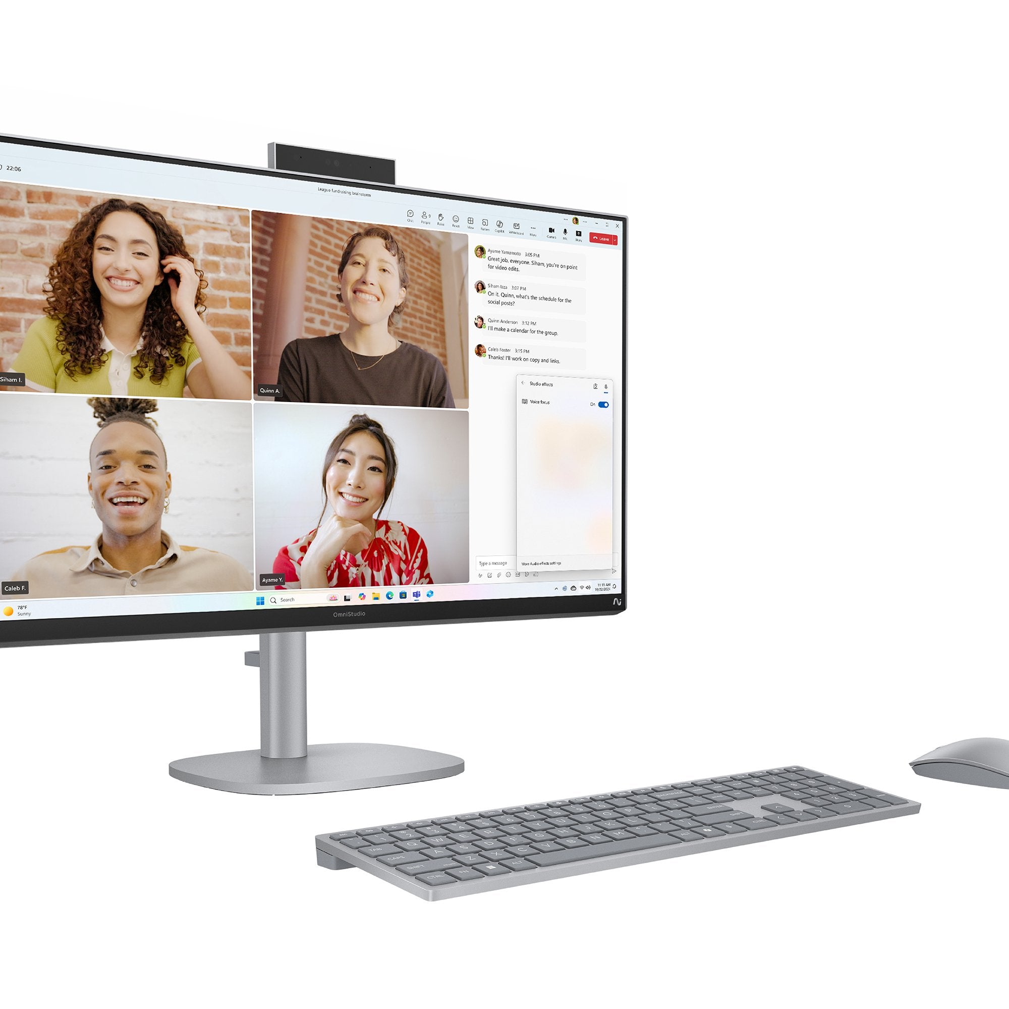 Pc All In One Hp Omnistudio X 27-Cs1006ns Intel Core Ultra 5-226v 16gb 1tb Ssd 27' Win11