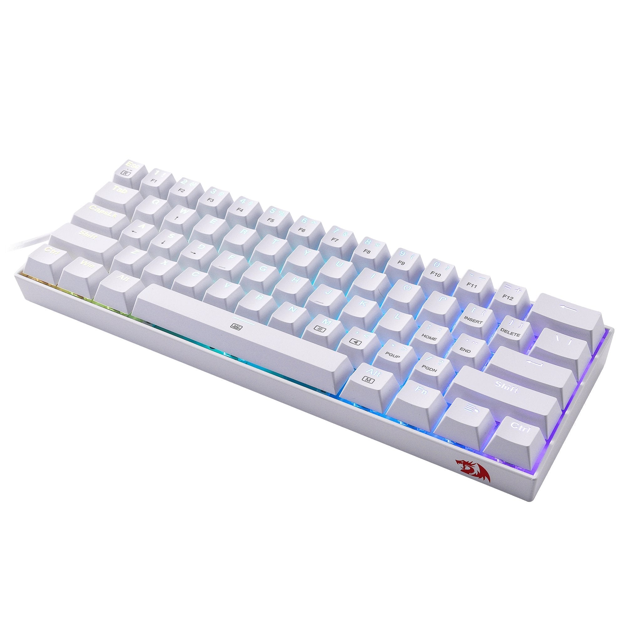 EAN 6950376772244 - REDRAGON K630W-RGB teclado Juego USB QWERTY Inglés Blanco imagen 6