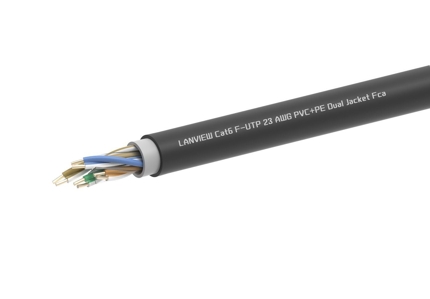 EAN 5715063396643 - Lanview LVN-CAT6PE-2FUTP-305M cable de red imagen 1