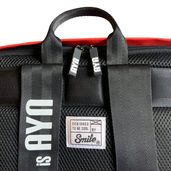Akira Mochila Para Portátil Y Tablet Impermeable Y Antirrobo 15 Y 16 Pulgadas Rojo
