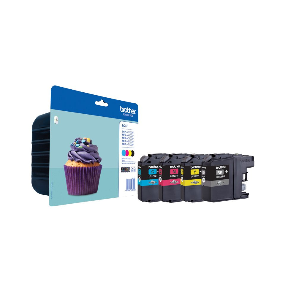 Tinta Brother Lc-123 Pack Multicolor Bk/C/M/Y