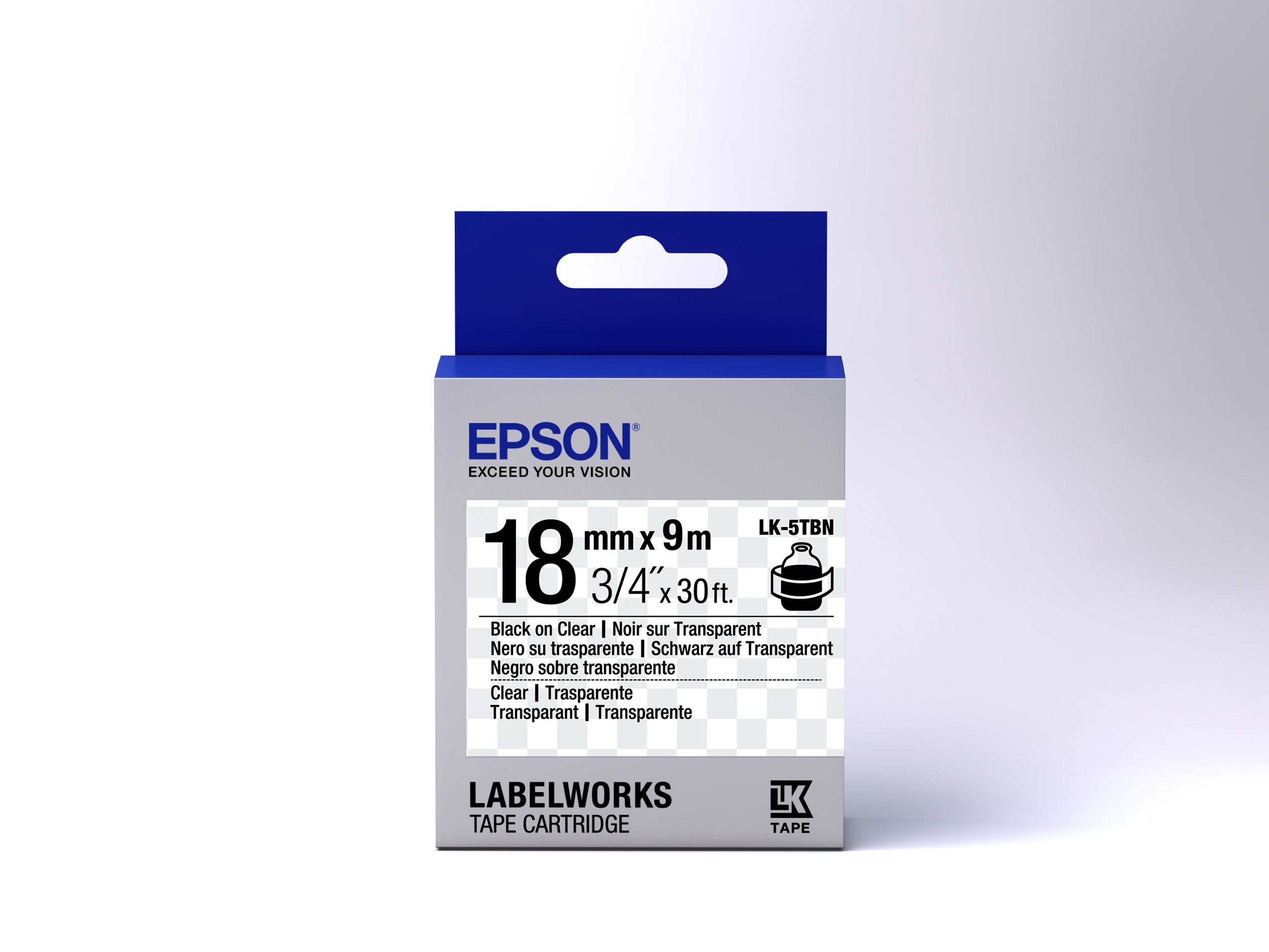 EAN 4058154158326 - Epson LK-5TBN cinta para impresora de etiquetas Negro sobre transparente imagen 2