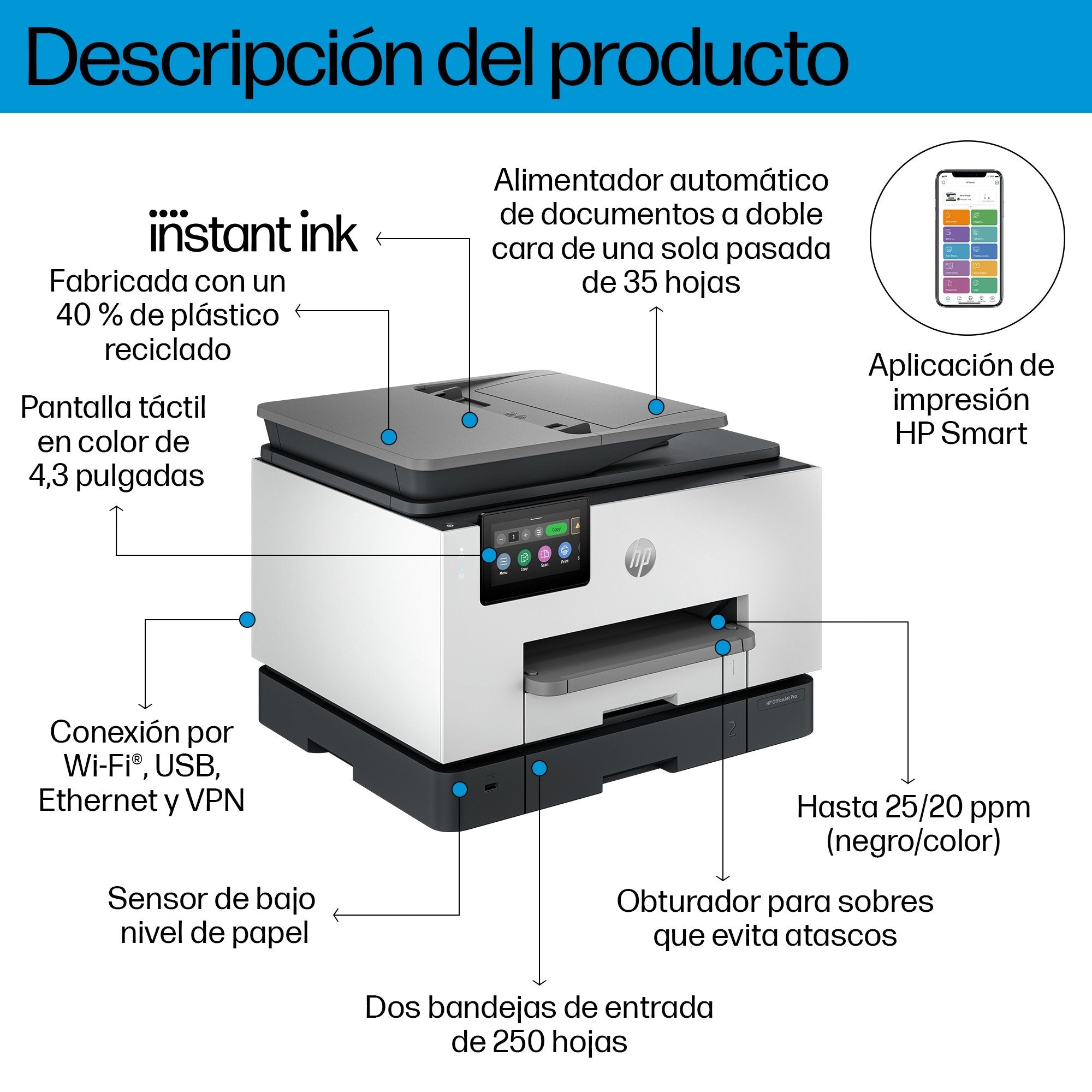 Hp Multifuncion Inkjet Officejet Pro 9132e