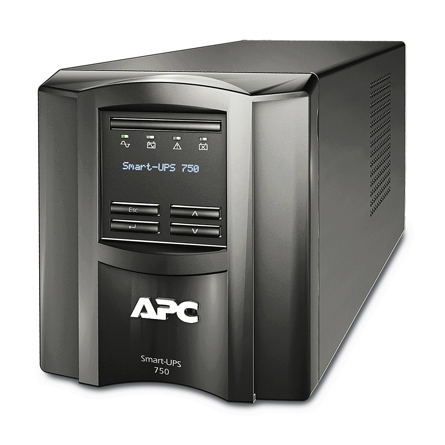 Apc Smart-Ups 750va Lcd Ups Ac 120v 500watt 750va 1-Phase Ethernet Rs-232 Usb Output Connectors 6 Negro With Apc Smartconnect